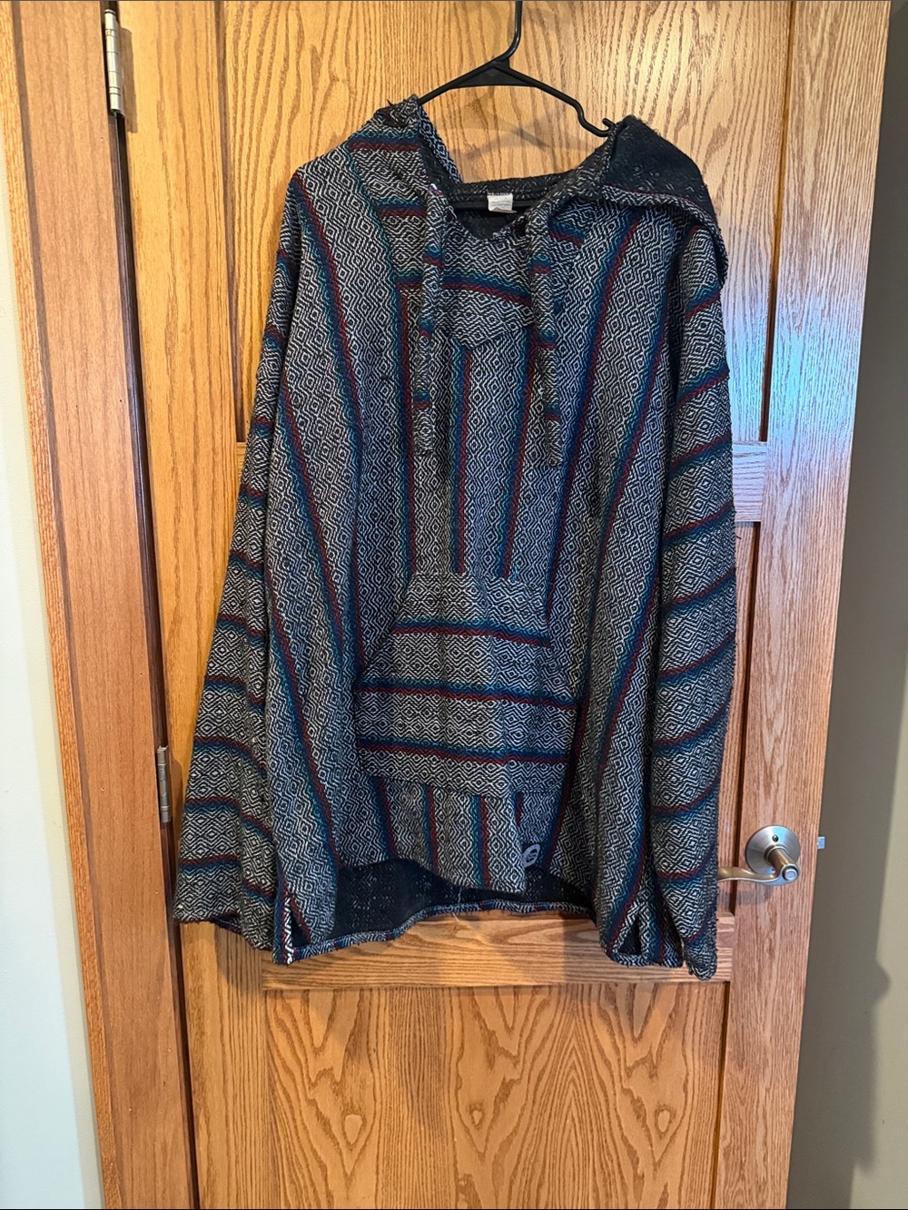 Striped Baja Multip Color Hoodie - Mens 2XL EUC